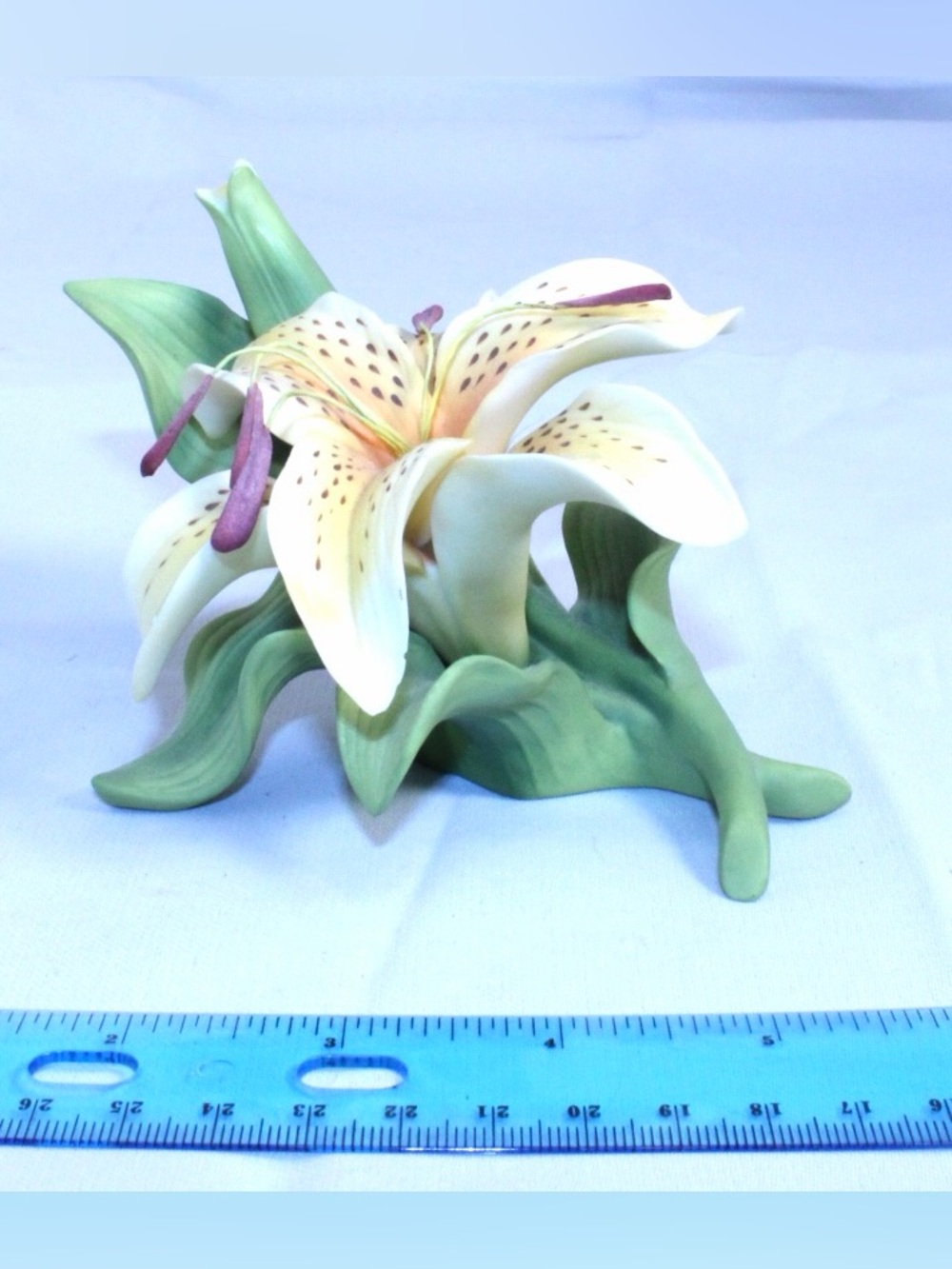 Vintage LENOX Lily Porcelain Flower Figurine Hand-Crafted